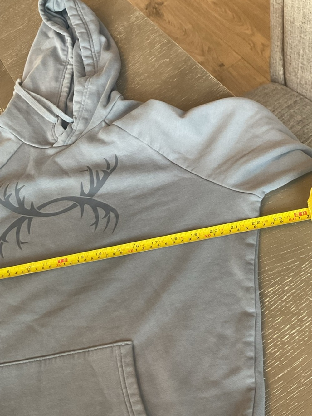 ***Under Armour ***Rival Fleece Antler Hoodie in a Slate Gray / Blue - Picture 6 of 11